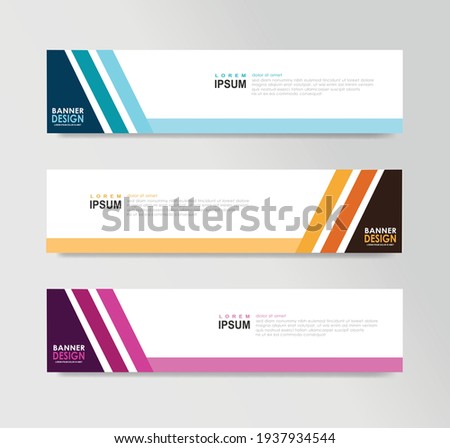 Vector Abstract Banner Design Web Template Royalty-Free Stock Photo #1937934544