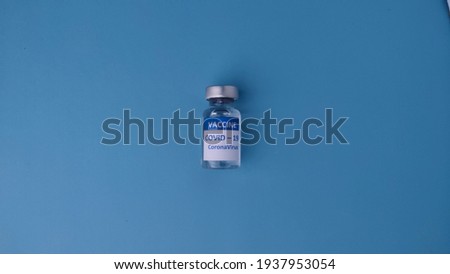 the concept of the covid-19 vaccine bottle