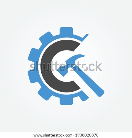 servicing icon logo design vector 