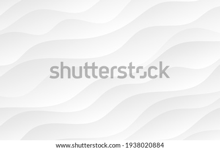 Abstract white and light gray wave modern soft luxury texture with smooth and clean vector subtle background illustration. Royalty-Free Stock Photo #1938020884