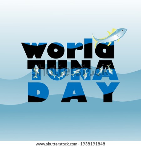 world tuna day concept. illustration vector