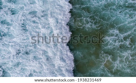 Rough Ocean Waves Meet Calm Water