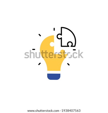 problem solving icon vector illustration with modern colored style. isolated on white background Royalty-Free Stock Photo #1938407563