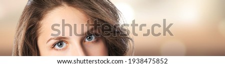 Female Eye with Extreme Long Eyelashes. Makeup, Cosmetics, Beauty.