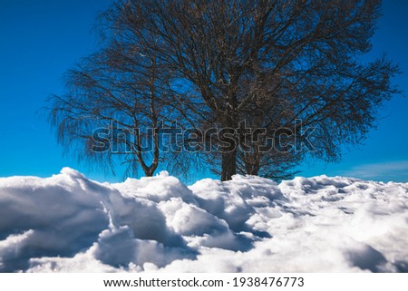 Beautiful view of the mountains with snow of Lombardy (Italy), Balcone d'italia