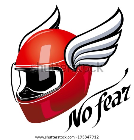 motorbike helmet with wings