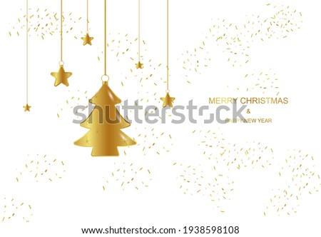 xmas card , Christmas card isolated on white background