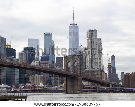 Brooklyn Bridge in New York.