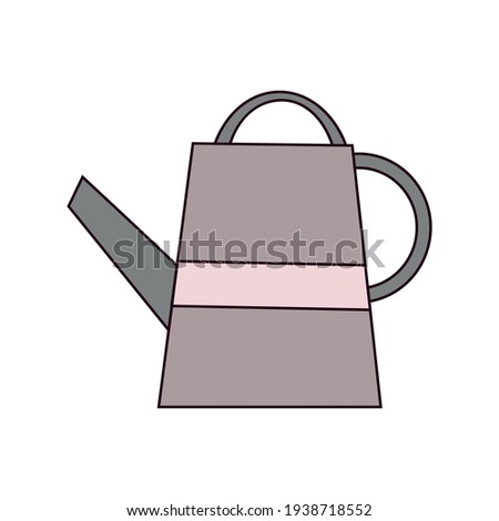 Isolated watering can icon. Gardening icon - Vector