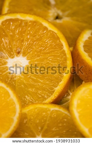 orange fruit in detail with black background, orange fruit concept