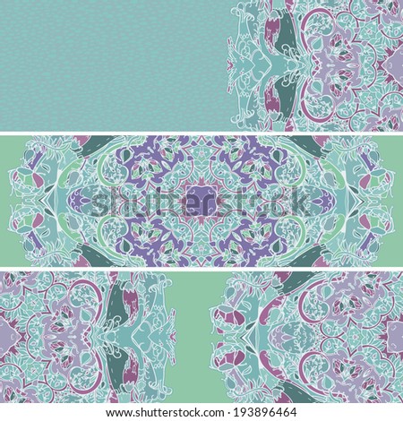 Vector floral banners