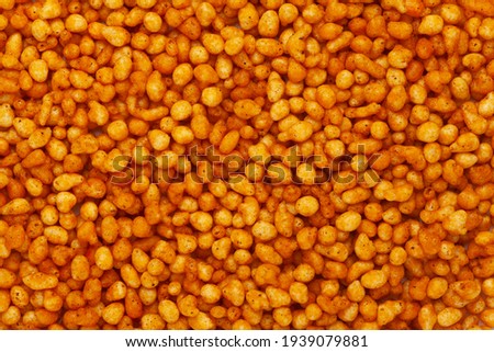 Close-up of crunchy masala boondi Indian namkeen (snacks)  Full-Frame Background. Top View
 Royalty-Free Stock Photo #1939079881