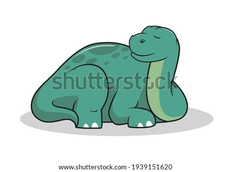 Sauropoda Dinosaurs Brontosaurus Cartoon Cute