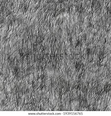 Pencil art seamless pattern, abstract repeat hand drawn sketch texture, natural dark grunge background illustration Royalty-Free Stock Photo #1939156765