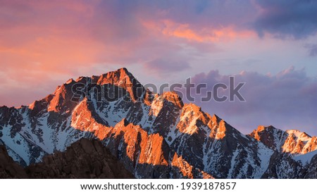 This is a mountain picture. Showing calm and cool scene.