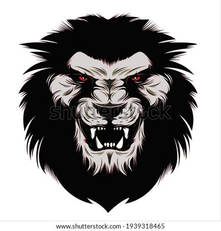 angry lion face logo for company. creative lion logo vector illustration