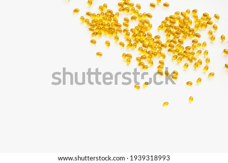 vitamins d3 on a white background