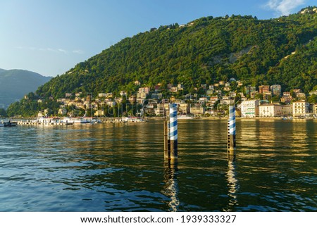 Como, Lombardy, Italy: the lake at evening