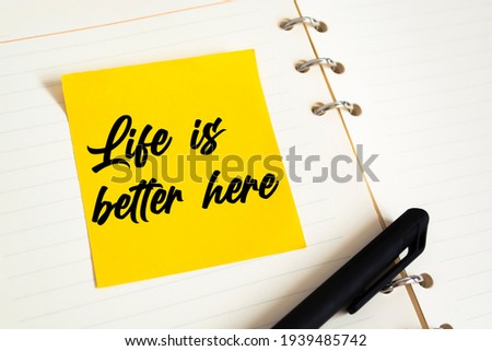 Text life is better here on the short note texture background