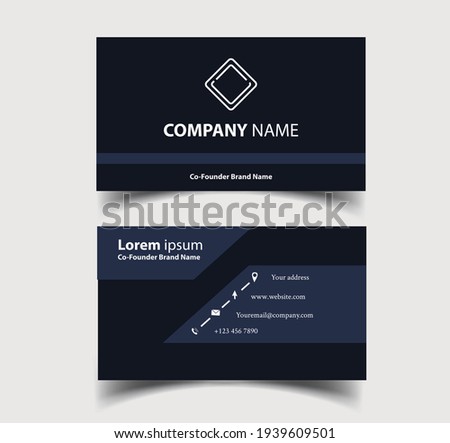 Business Card - Creative and Clean Business Card Template.	 Royalty-Free Stock Photo #1939609501