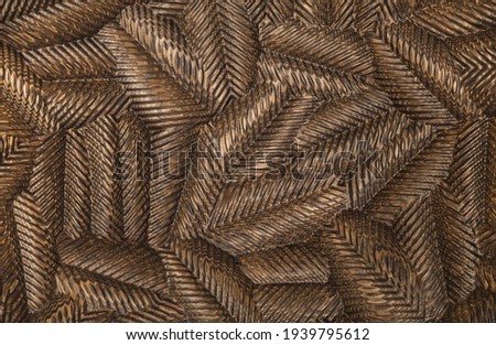 Wood patterned background carved on the cnc machine