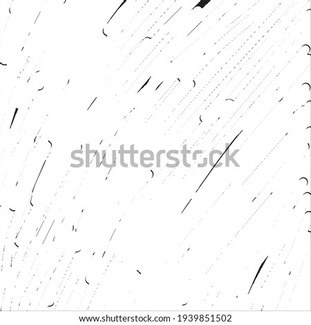 Black paint brush strokes vector seamless pattern. Hand drawn curved and wavy lines with grunge circles. brush scribbles decorative texture. Messy doodles, bold curvy lines illustration.