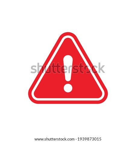 Attention sign icon. Warning icon. Royalty-Free Stock Photo #1939873015