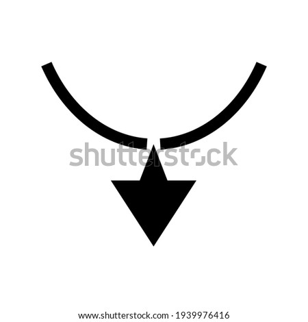 necklace icon or logo isolated sign symbol vector illustration - high quality black style vector icons
