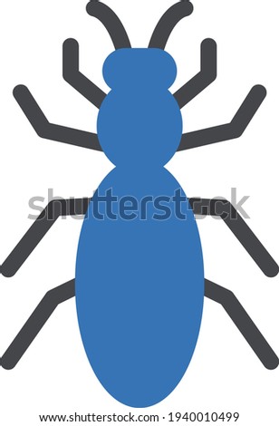 insect vector glyph color icon