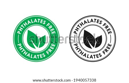 Phthalates free logo template illustration. Suitable for package product