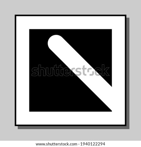 vector ultra minimalist monochrome geometric graphic art poster or picture for modern interior decoration. can be used to print wall decor, interior decoration elements, paintings, graphic cards, web icons