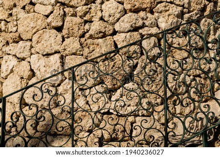 Beautiful overlay texture of old stone wall