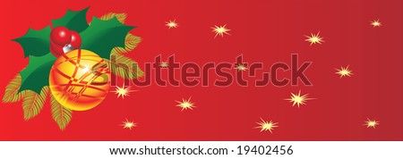 Christmas banner with holy spring vector
