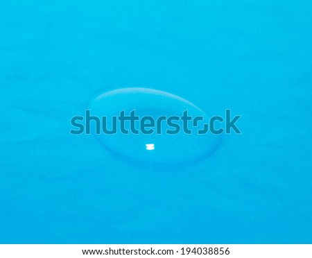 water drops on a blue background. macro