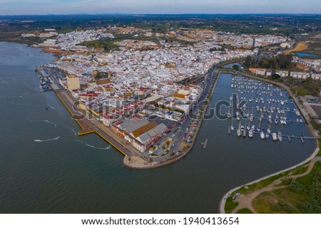 Aerial view of Ayamonte in Huelva Spain Royalty-Free Stock Photo #1940413654