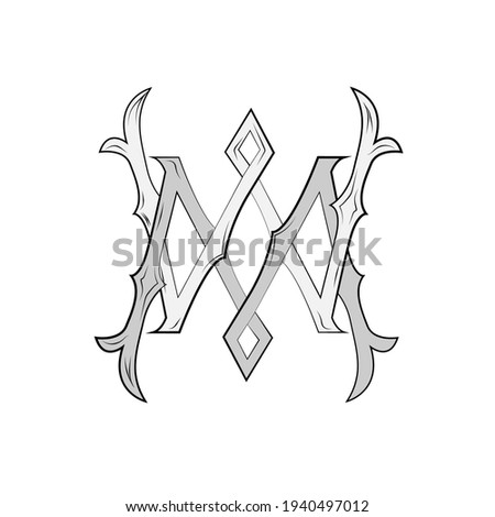 monogram of letters W and M