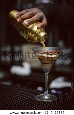 Cocktail served at an event