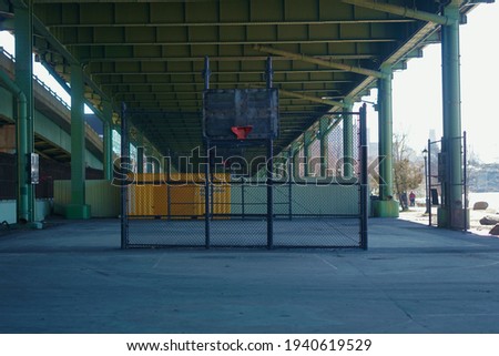                            Under Bridge Basketball Goal without Net