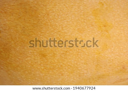 Blurry Yellow mango skin and texture