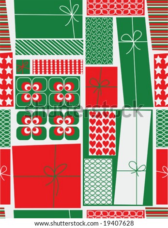 Christmas gift boxes wrap paper