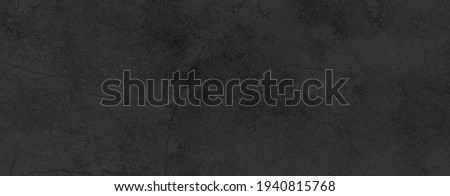 Panorama of Horizontal design on black cement and concrete texture for pattern and background