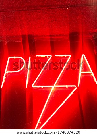 Pizza place or pizza sign
