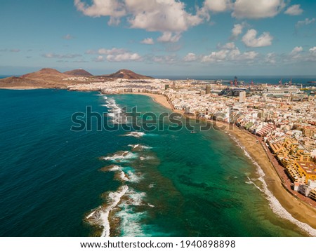 Aerial view on Las Palmas de Gran Canaria Royalty-Free Stock Photo #1940898898