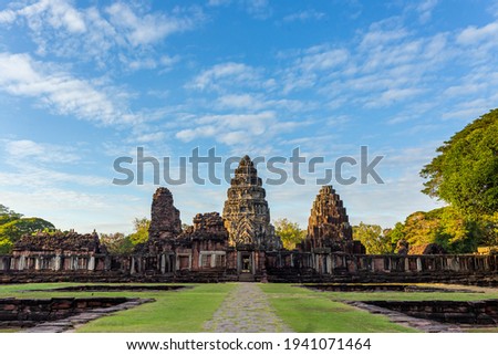 Phimai historical park, ancient castle (Prasat Hin Pimai) in Nakhon ratchasima, Thailand Royalty-Free Stock Photo #1941071464