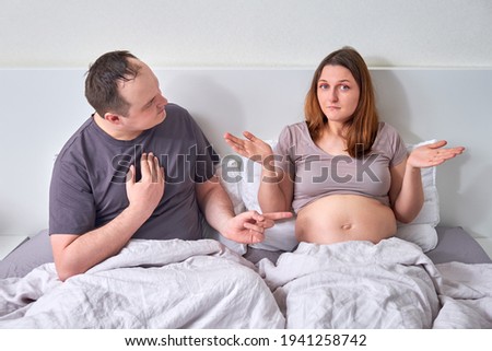 A man doubts about the pregnancy of a woman and who is the father of the child
