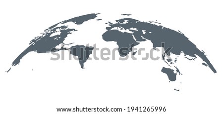 World map globe vector earth background. World globe map travel abstract grey concept planet design