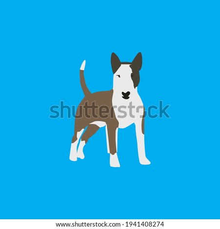 vector illustration of a dog animal