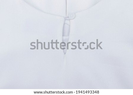 Abstract white fabric with white button background, blank white fabric pattern background