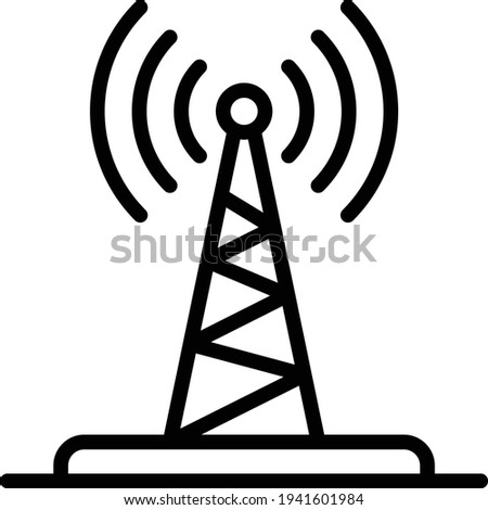 Base Station Concept, Communication Tower Vector Icon Design, Autonomous driverless vehicle Symbol, Robo car Sign, Automated driving system stock illustration Royalty-Free Stock Photo #1941601984