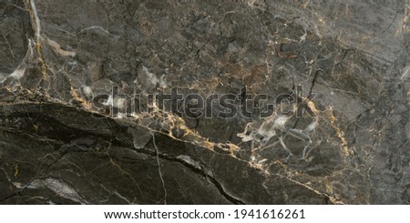 The scanned texture of marble, onyx in high quality. Black marble with gold veins.  Royalty-Free Stock Photo #1941616261